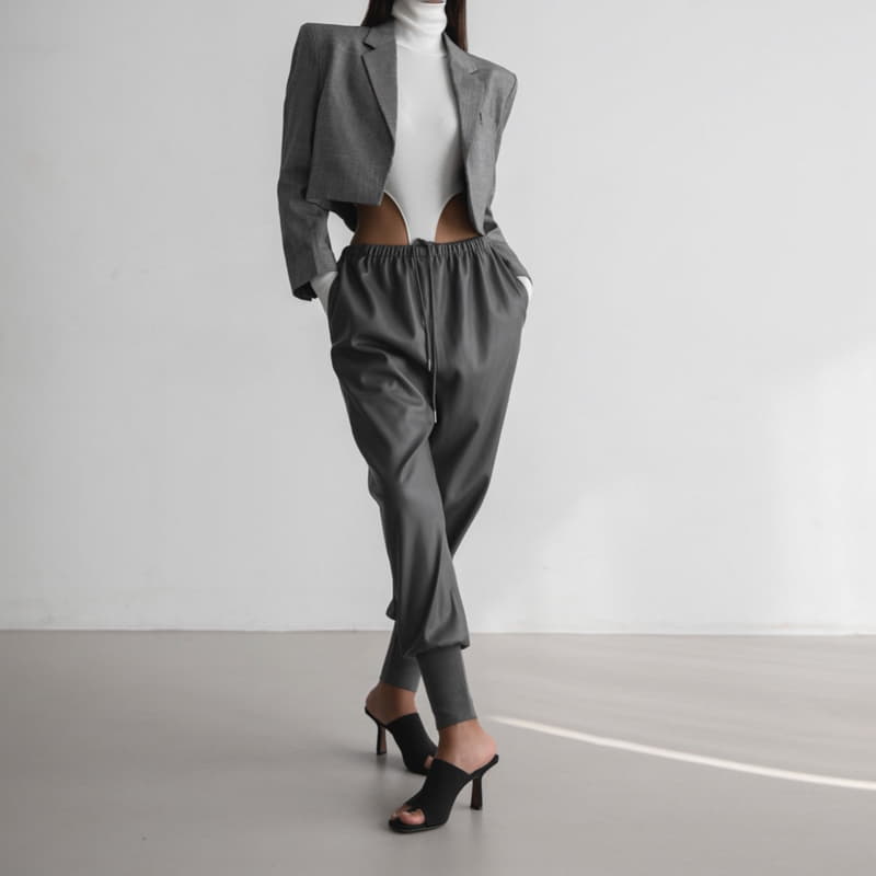 Paper Moon - Korean Women Fashion - #womensfashion - Open Front Cropped Blazer - 6