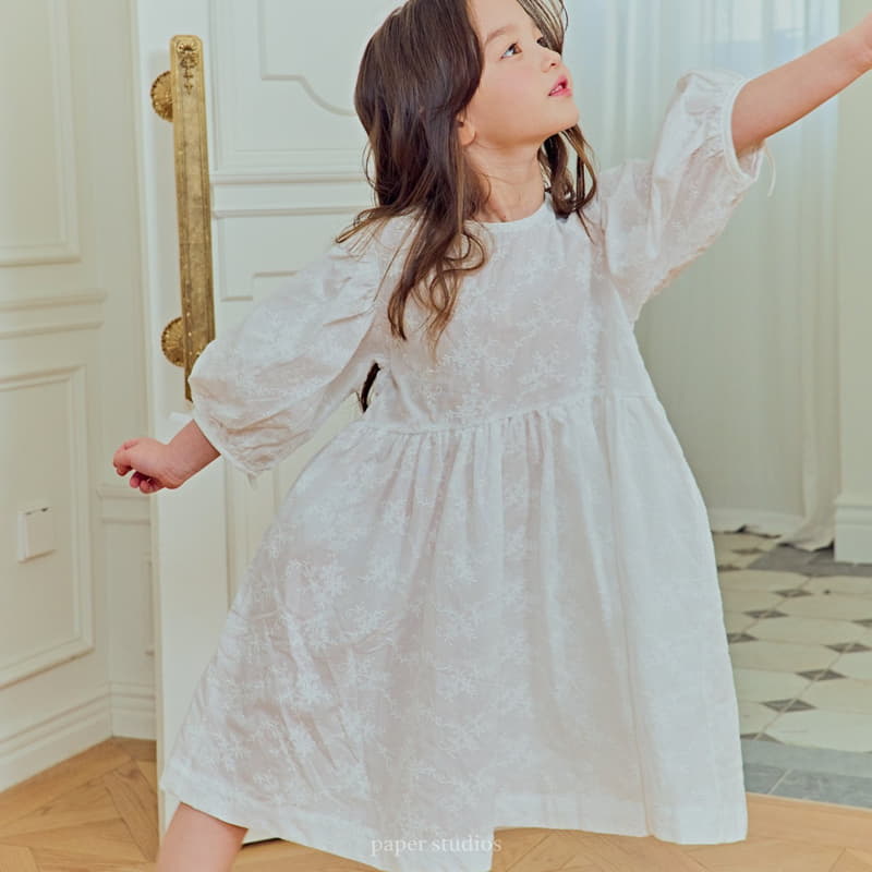 Paper Studios - Korean Children Fashion - #childofig - Balloon Lace One-piece - 3