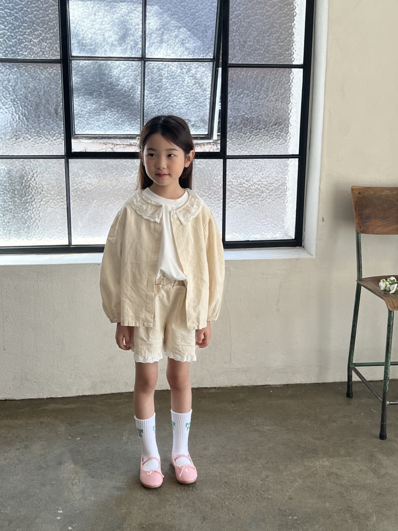 Paper Studios - Korean Children Fashion - #childofig - Line Lace Cardigan - 2