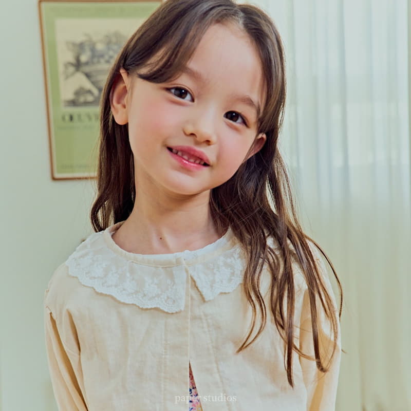 Paper Studios - Korean Children Fashion - #discoveringself - Line Lace Cardigan - 5