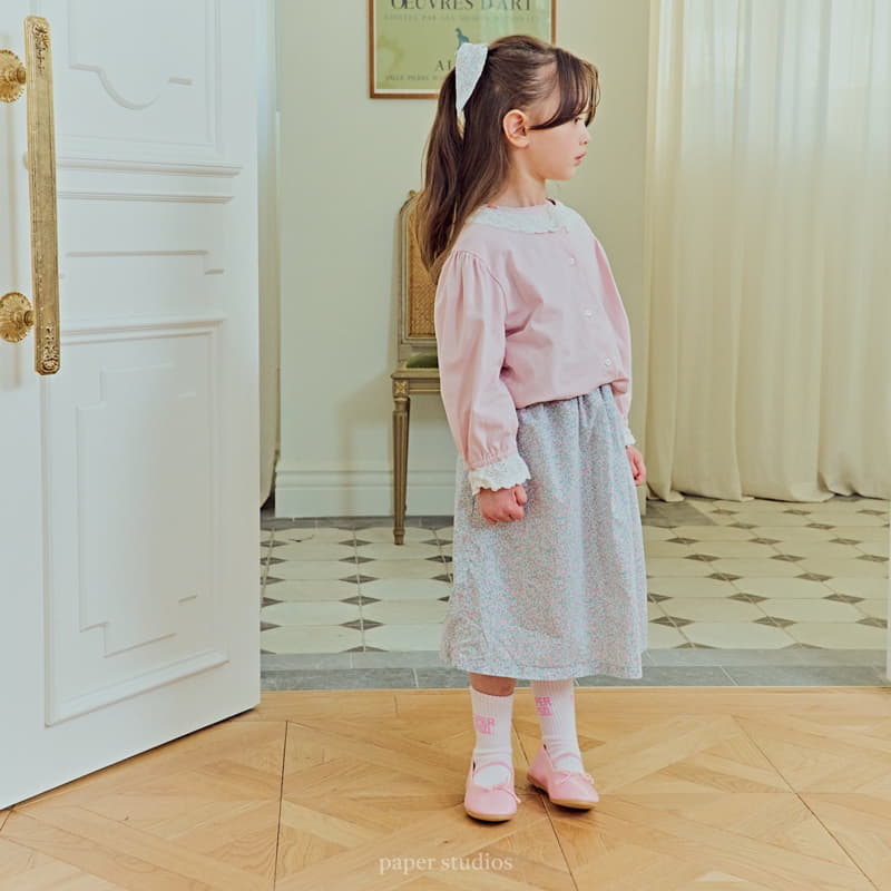 Paper Studios - Korean Children Fashion - #kidsshorts - Lace Cardigan - 2