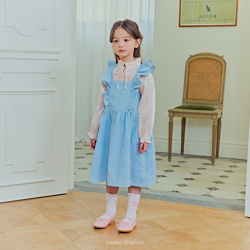 Paper Studios - Korean Children Fashion - #kidzfashiontrend - Denim One-piece - 3