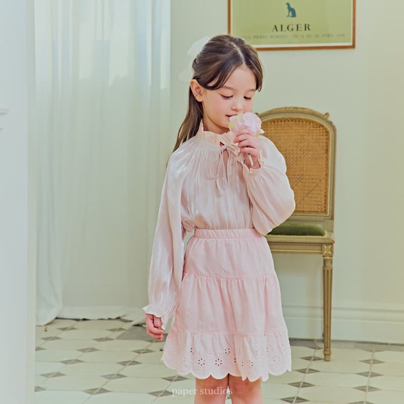 Paper Studios - Korean Children Fashion - #minifashionista - Silk Blouse - 3
