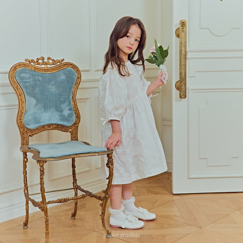 Paper Studios - Korean Children Fashion - #minifashionista - Balloon Lace One-piece