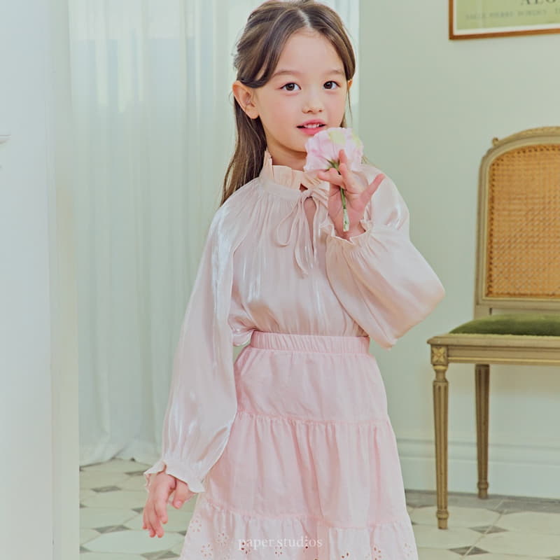 Paper Studios - Korean Children Fashion - #minifashionista - Silk Blouse - 4