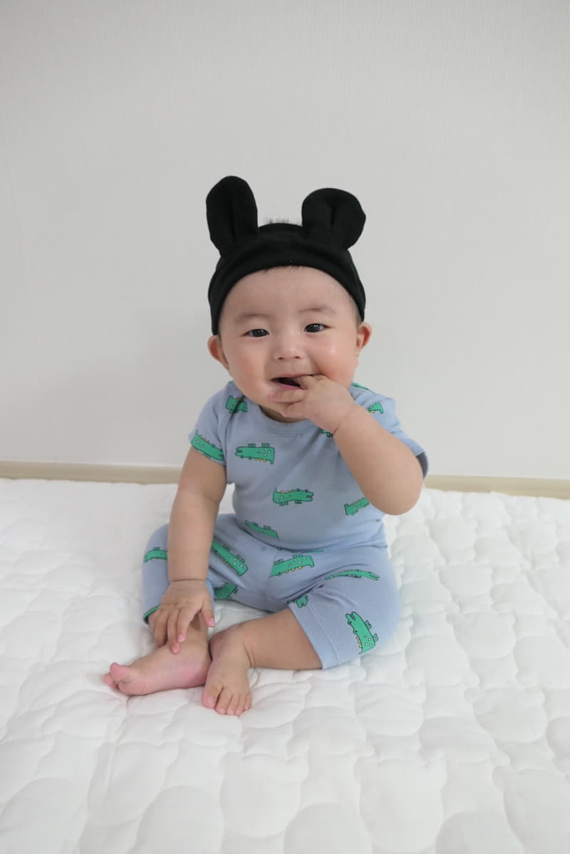 Party Kids - Korean Baby Fashion - #babyboutique - Crocodile Top Easywear - 8