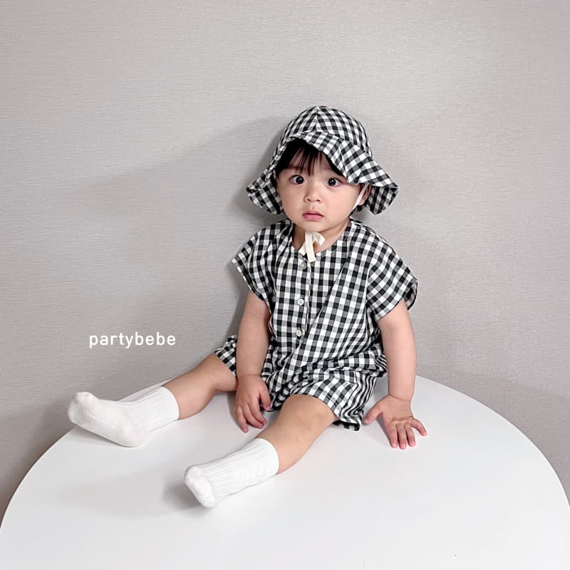 Party Kids - Korean Baby Fashion - #onlinebabyshop - Square Bodysuit Set - 4