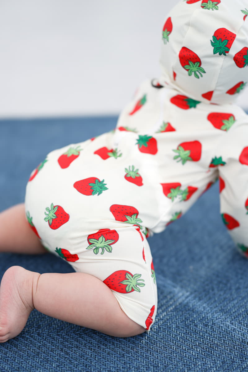Party Kids - Korean Baby Fashion - #babyboutique - Strawberry Rashguard Set - 2