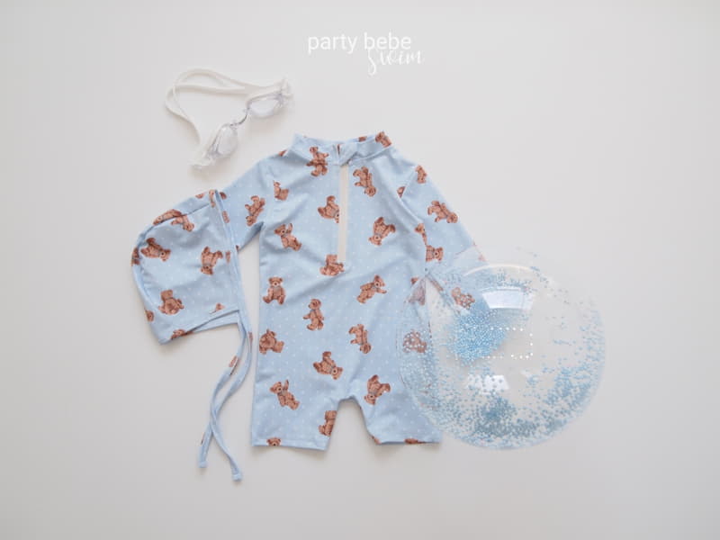 Party Kids - Korean Baby Fashion - #babyboutique - Bear Rashguard Set