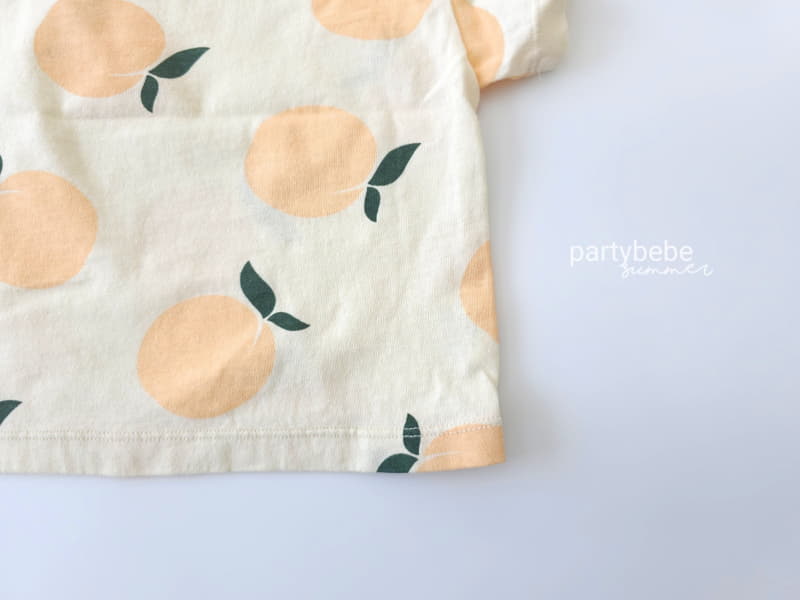 Party Kids - Korean Baby Fashion - #babyboutiqueclothing - Peach Tee - 3