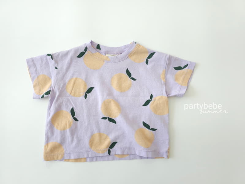 Party Kids - Korean Baby Fashion - #babyboutiqueclothing - Peach Tee - 4