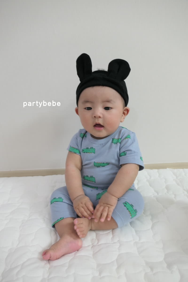Party Kids - Korean Baby Fashion - #babyfashion - Crocodile Top Easywear - 11