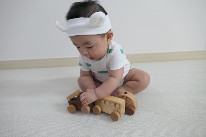 Party Kids - Korean Baby Fashion - #babyfever - Crocodile Bodysuit - 7