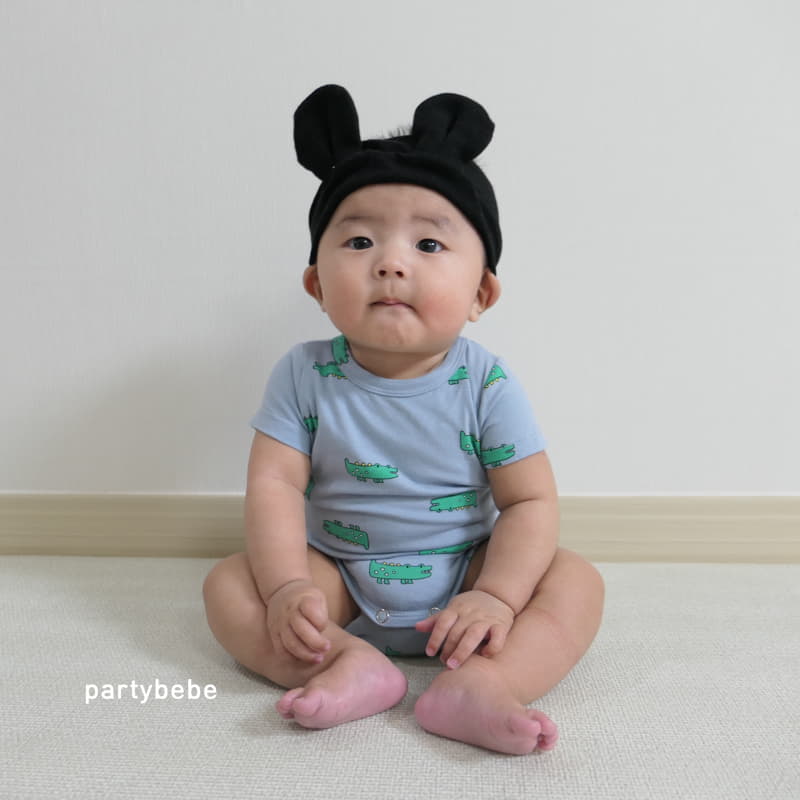 Party Kids - Korean Baby Fashion - #babyoninstagram - Crocodile Bodysuit - 10
