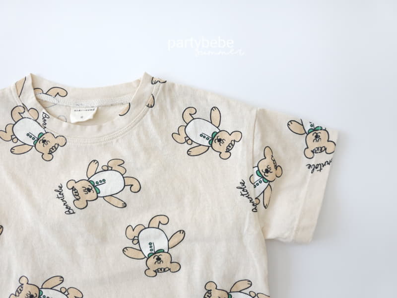 Party Kids - Korean Baby Fashion - #babylifestyle - Bear Tee - 4
