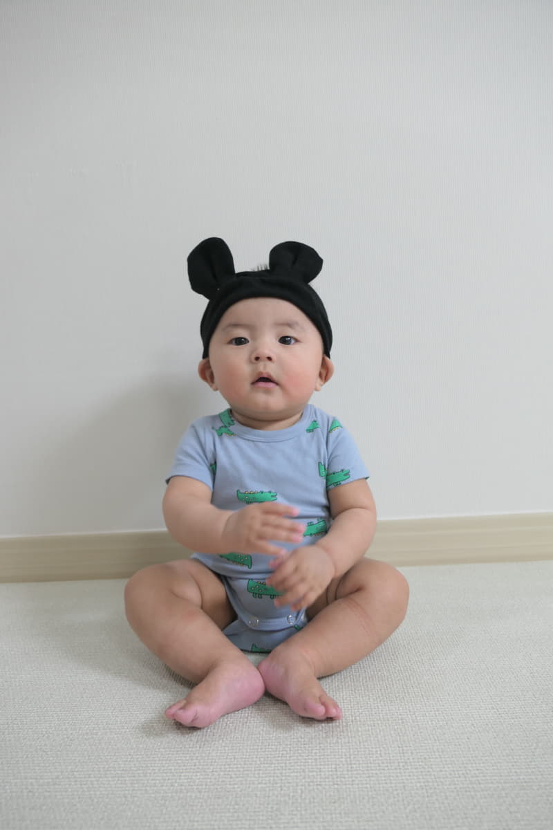 Party Kids - Korean Baby Fashion - #babyootd - Crocodile Bodysuit - 11