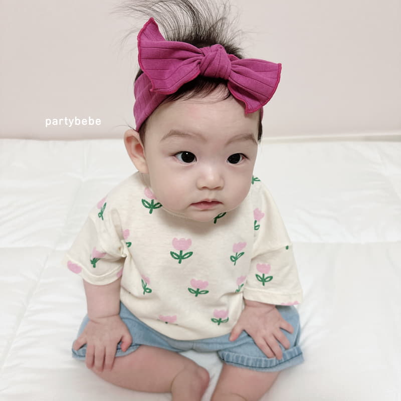 Party Kids - Korean Baby Fashion - #babyootd - Peach Tee - 10