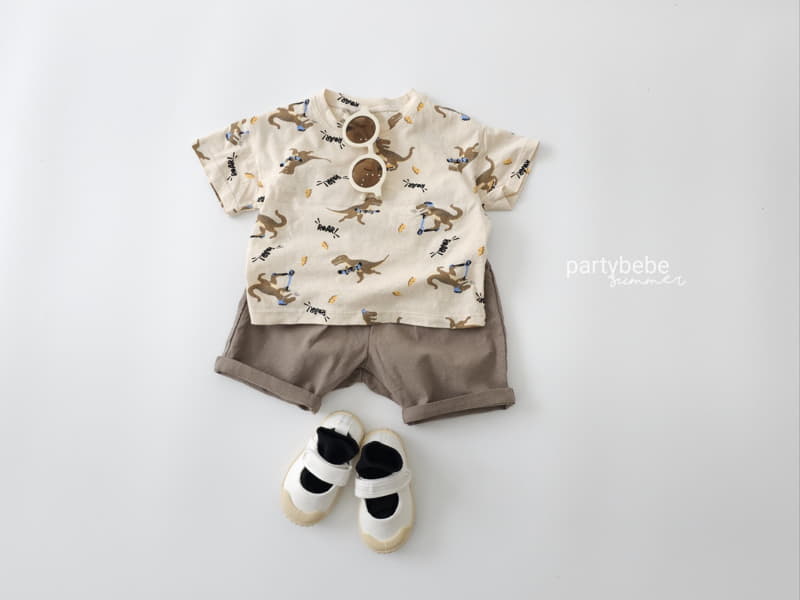 Party Kids - Korean Baby Fashion - #babyoutfit - Dino Tee - 7