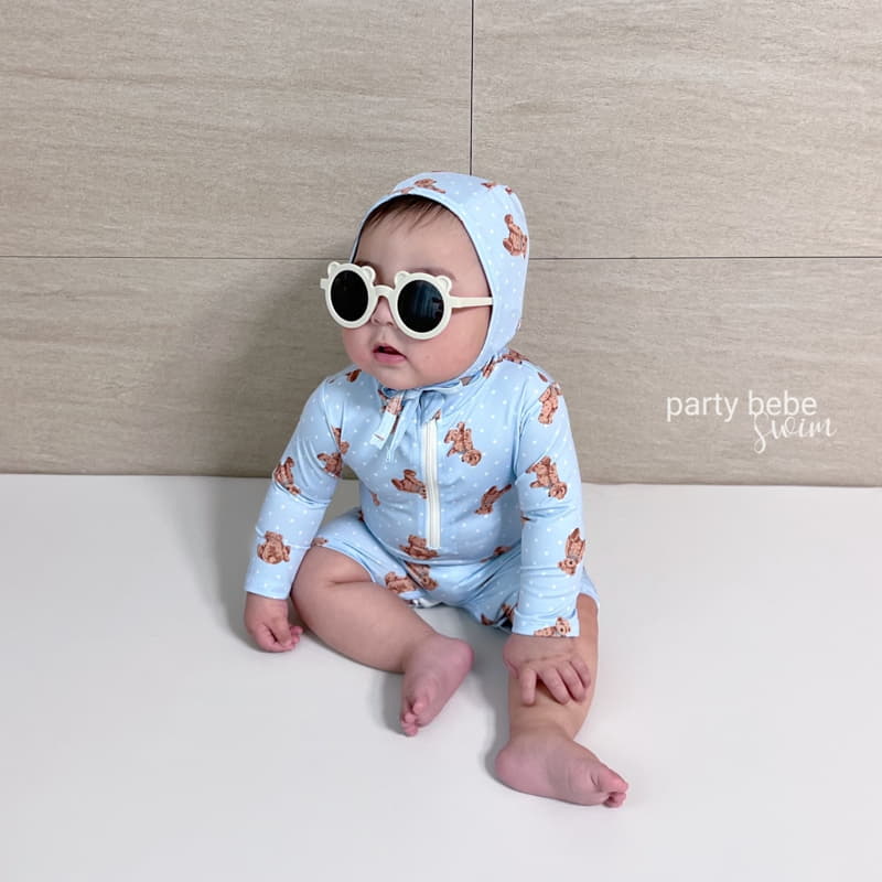 Party Kids - Korean Baby Fashion - #babyoutfit - Bear Rashguard Set - 10