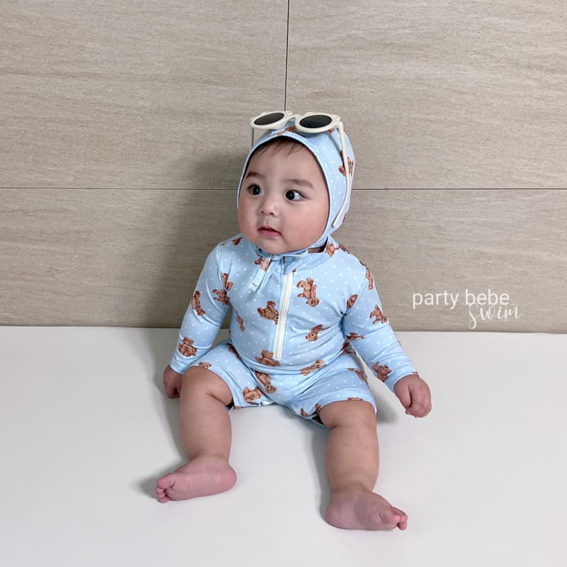 Party Kids - Korean Baby Fashion - #babyoutfit - Bear Rashguard Set - 11