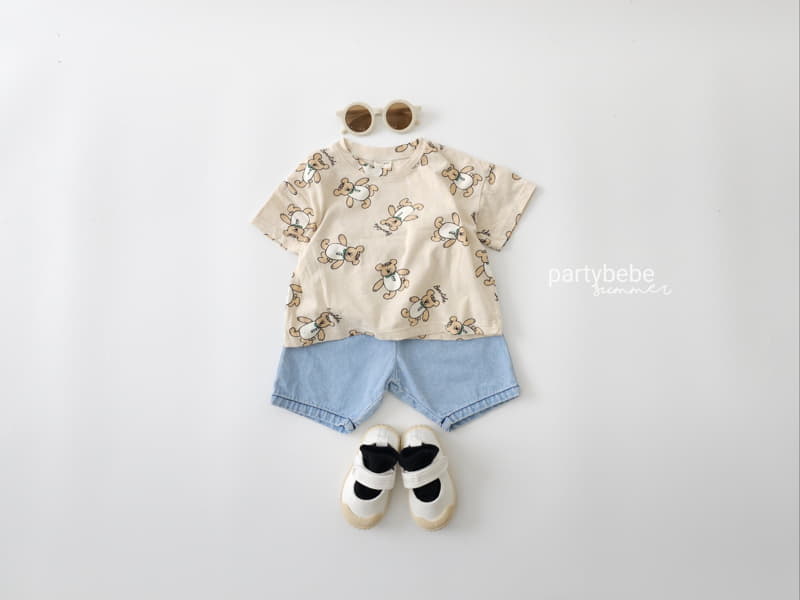 Party Kids - Korean Baby Fashion - #onlinebabyboutique - Bear Tee - 9
