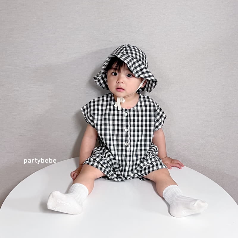 Party Kids - Korean Baby Fashion - #onlinebabyboutique - Square Bodysuit Set - 2