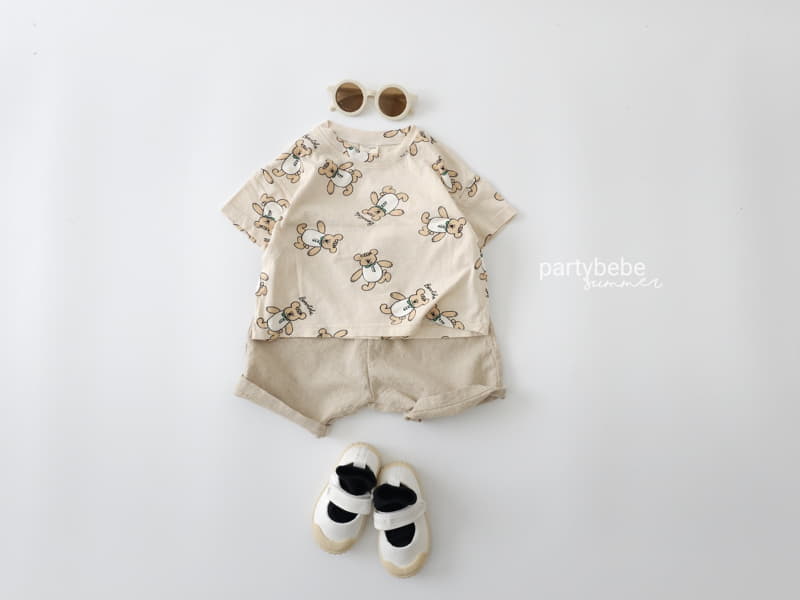 Party Kids - Korean Baby Fashion - #onlinebabyshop - Bear Tee - 10