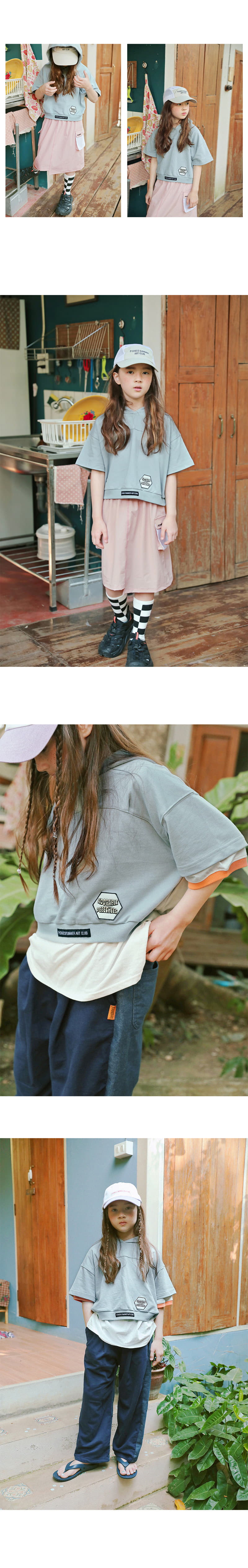 Peach-Cream - Korean Junior Fashion - #designkidswear - Better Crop Sweatshirt - 4