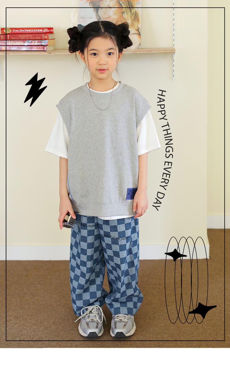 Peach-Cream - Korean Junior Fashion - #fashionkids - Pueren Pants