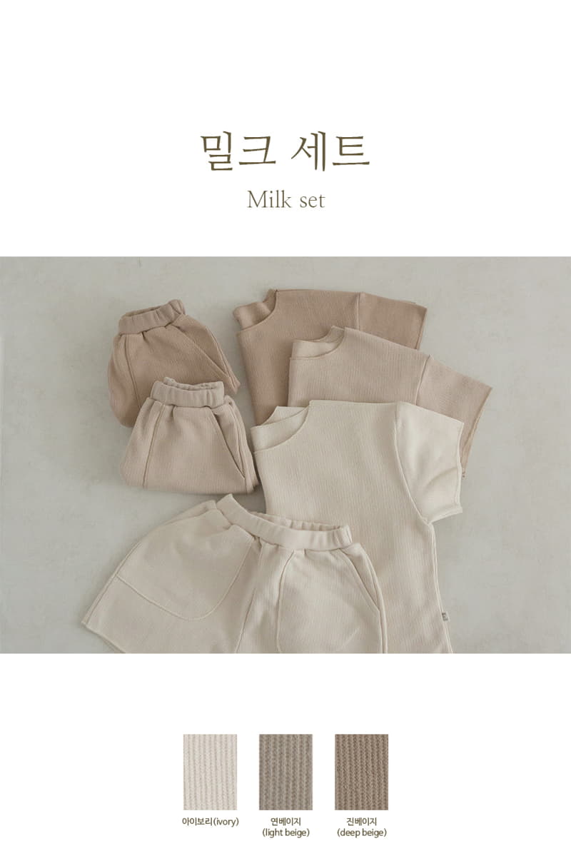 Peekaboo - Korean Children Fashion - #designkidswear - Milk Pajamas