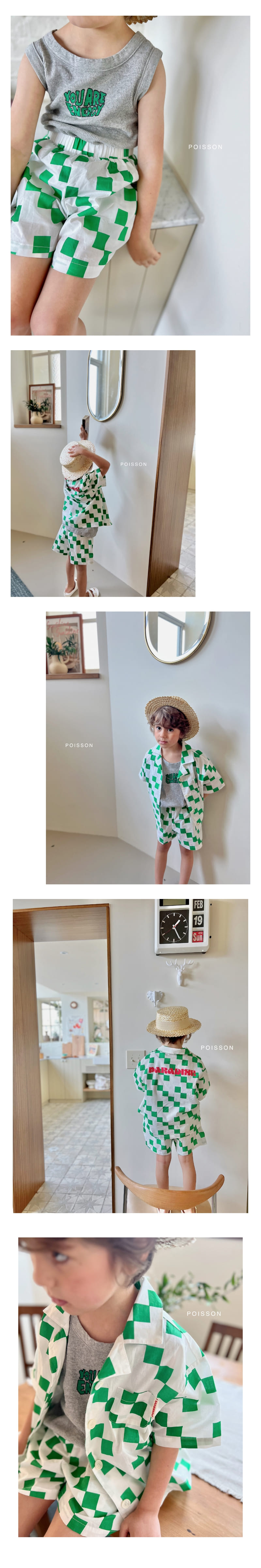 Poisson - Korean Children Fashion - #toddlerclothing - Paradise Top Bottom Set - 4
