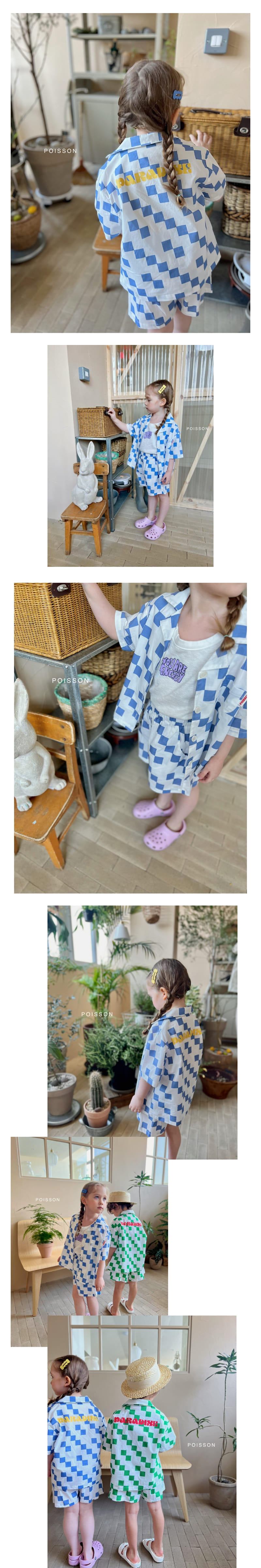 Poisson - Korean Children Fashion - #toddlerclothing - Paradise Top Bottom Set - 3
