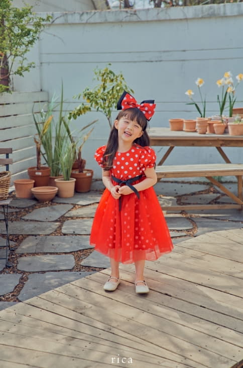 Rica - Korean Children Fashion - #Kfashion4kids - Dot One-piece - 3