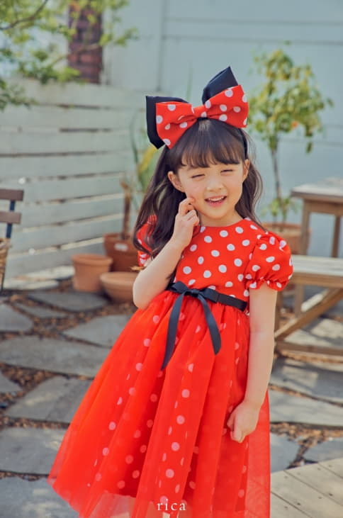 Rica - Korean Children Fashion - #kidzfashiontrend - Dot One-piece - 2
