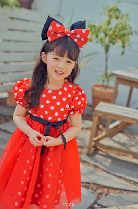 Rica - Korean Children Fashion - #Kfashion4kids - Dot One-piece - 4