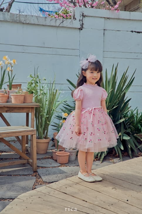 Rica - Korean Children Fashion - #littlefashionista - Chery Sha One-piece - 3