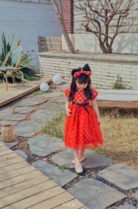 Rica - Korean Children Fashion - #toddlerclothing - Dot One-piece - 9