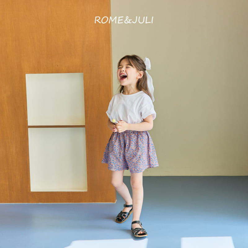 Rome Juli - Korean Children Fashion - #Kfashion4kids - Flower banding Skirt Pants - 5