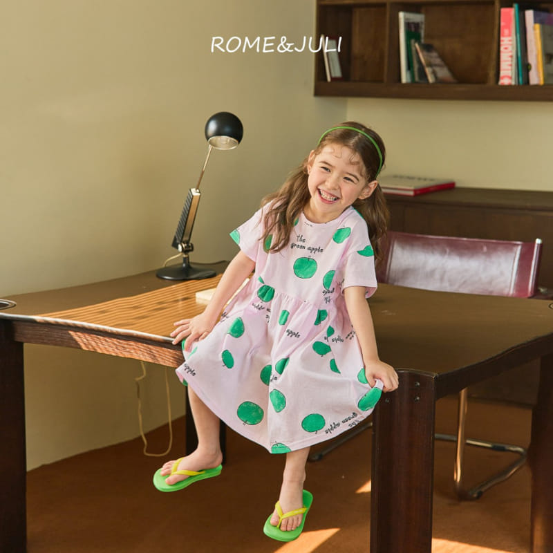 Rome Juli - Korean Children Fashion - #Kfashion4kids - Apple Turing One-piece - 2