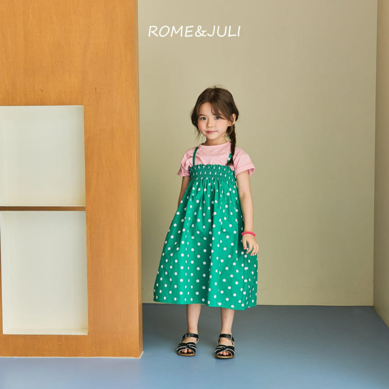 Rome Juli - Korean Children Fashion - #childofig - Dalart Dot Smocked One-piece - 9