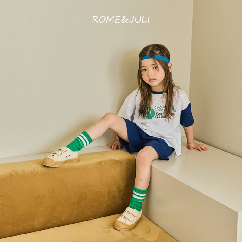 Rome Juli - Korean Children Fashion - #childofig - Sporty Top Bottom Set - 2