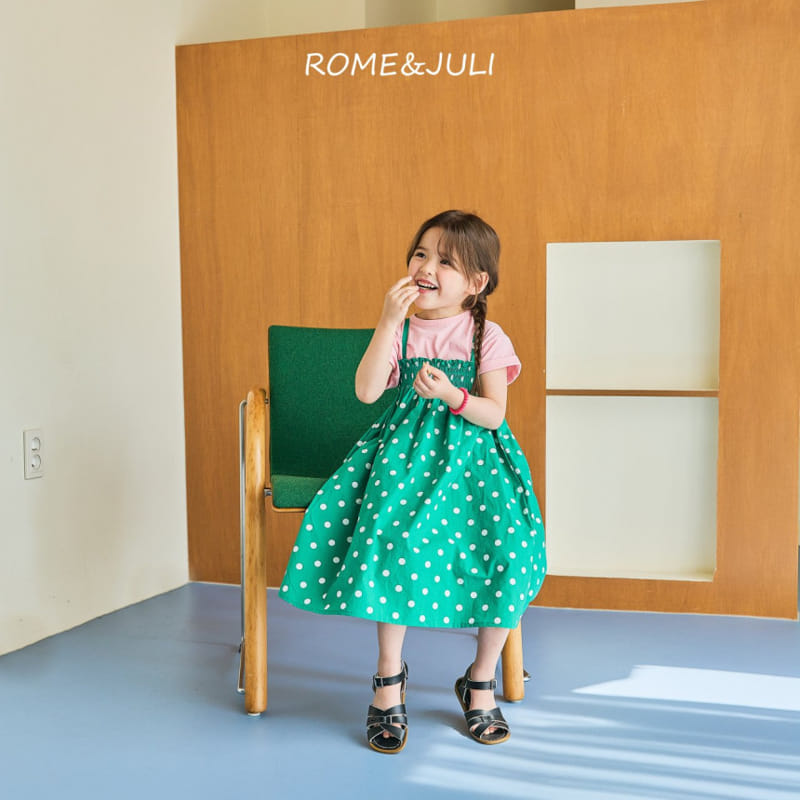 Rome Juli - Korean Children Fashion - #childrensboutique - Dalart Dot Smocked One-piece - 10