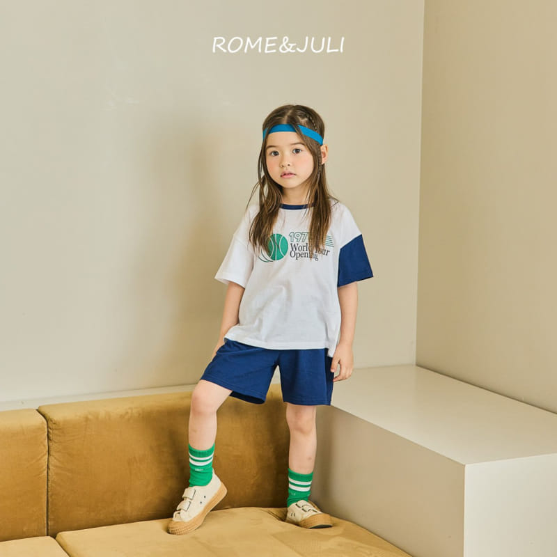 Rome Juli - Korean Children Fashion - #childrensboutique - Sporty Top Bottom Set - 3