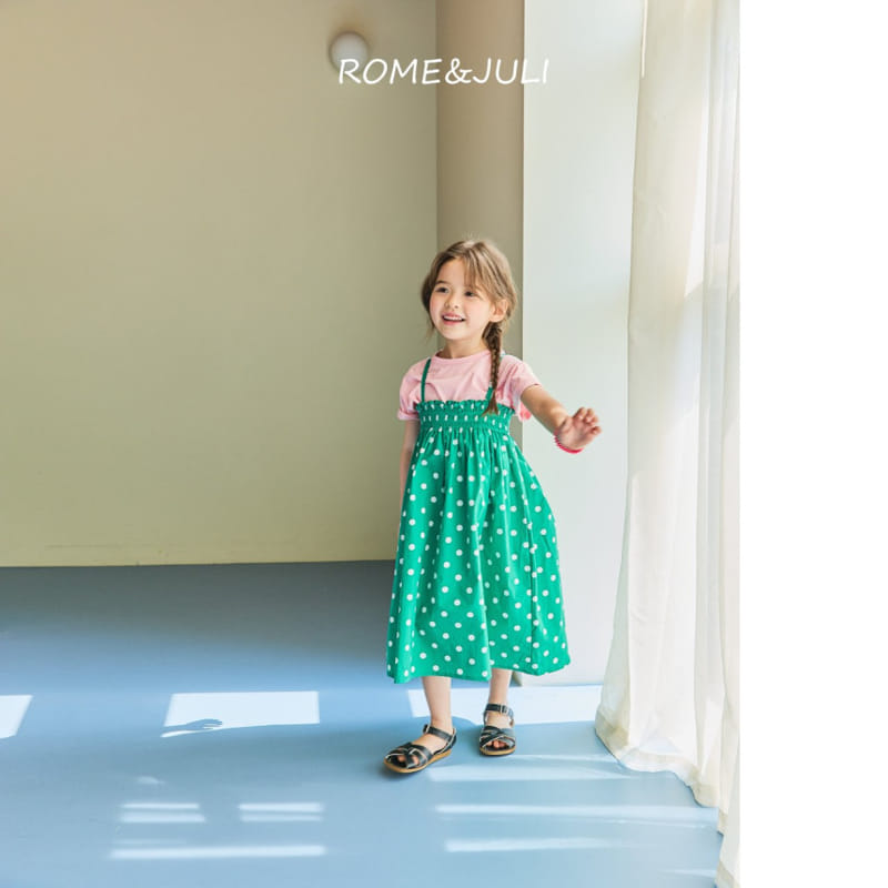 Rome Juli - Korean Children Fashion - #designkidswear - Dalart Dot Smocked One-piece - 11