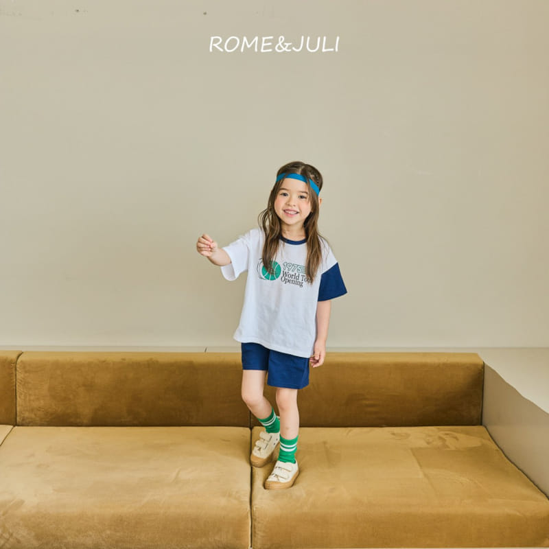 Rome Juli - Korean Children Fashion - #childrensboutique - Sporty Top Bottom Set - 4