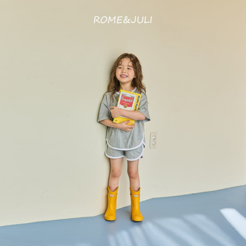 Rome Juli - Korean Children Fashion - #kidsshorts - Bonobono Top Bottom Set - 8