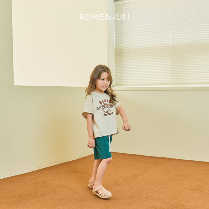 Rome Juli - Korean Children Fashion - #kidsshorts - Family Trap Tee - 4