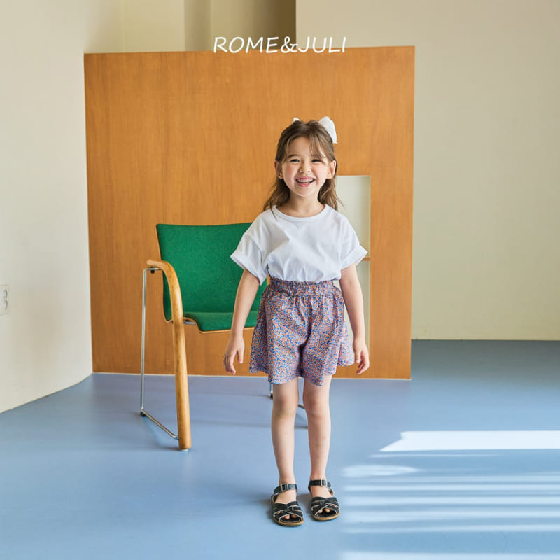 Rome Juli - Korean Children Fashion - #kidsstore - Flower banding Skirt Pants - 4