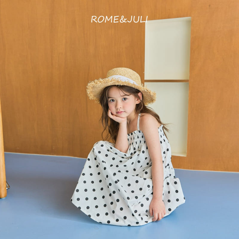 Rome Juli - Korean Children Fashion - #littlefashionista - Dalart Dot Smocked One-piece - 2