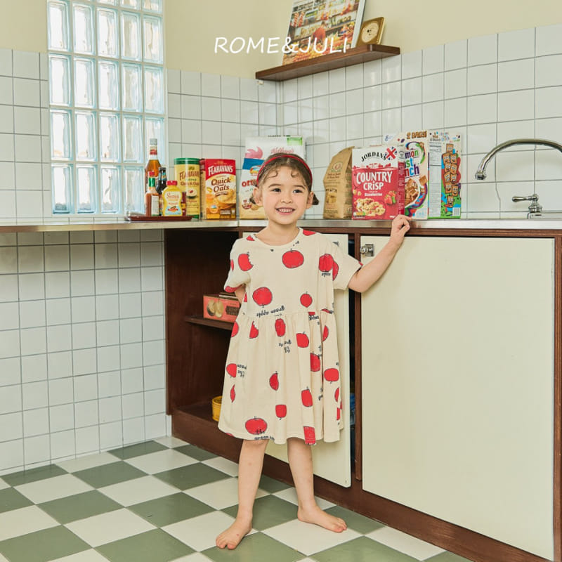 Rome Juli - Korean Children Fashion - #littlefashionista - Apple Turing One-piece - 4